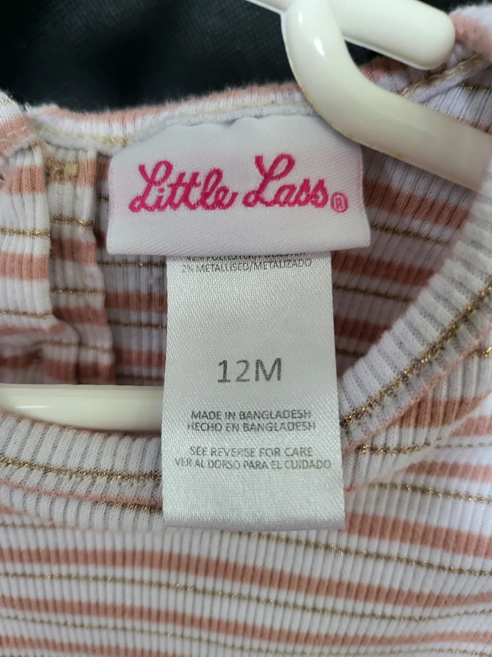 TWIN GIRL SET- Gold Foil Pink Hooded Jacket - Girls 12M - Picture 3 of 10